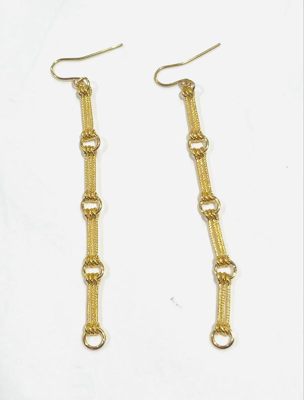 Boucles d’oreille pendantes en maillon