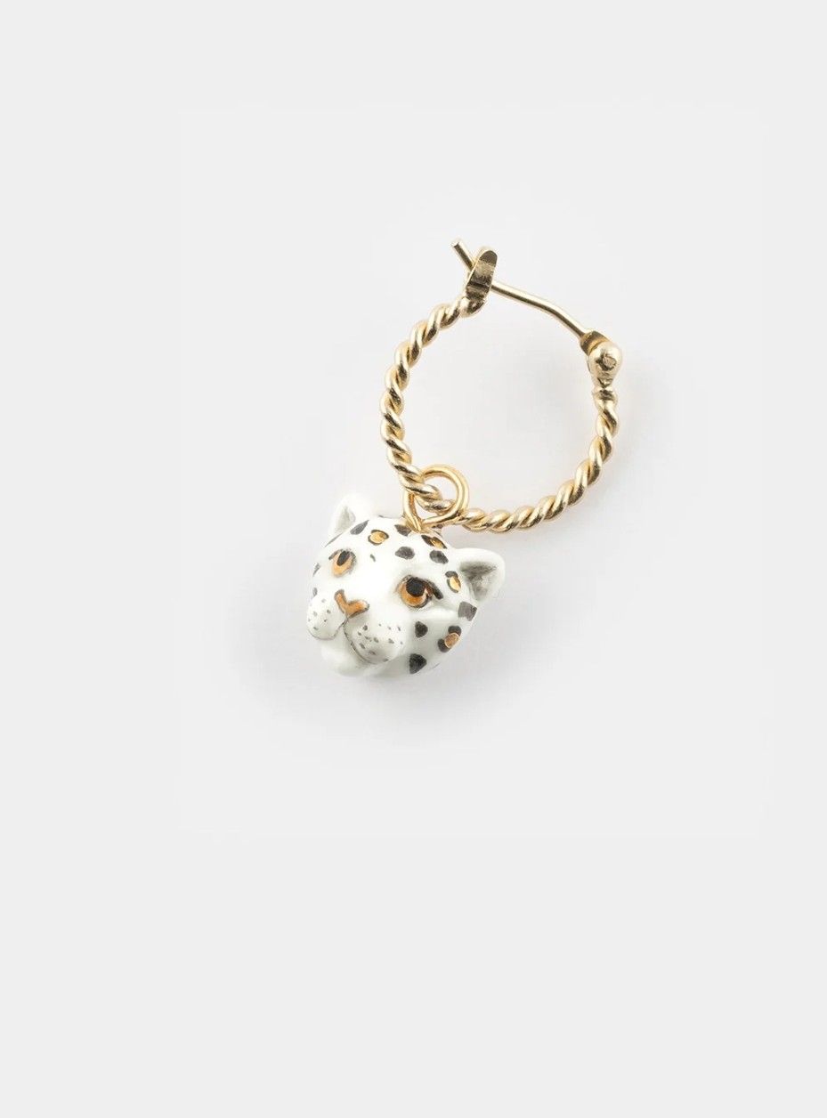 Mini creole single tete leopard blanc