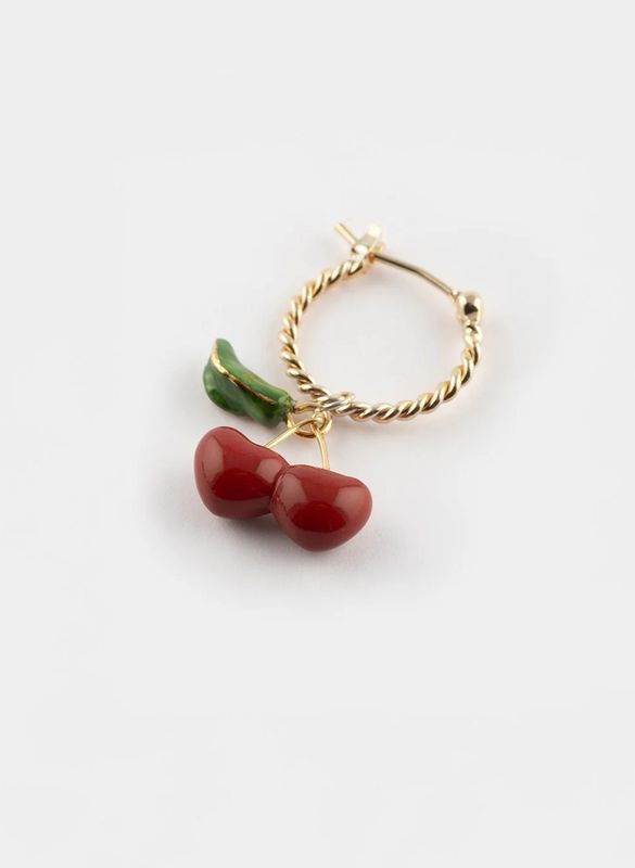 Mini creole single cerise