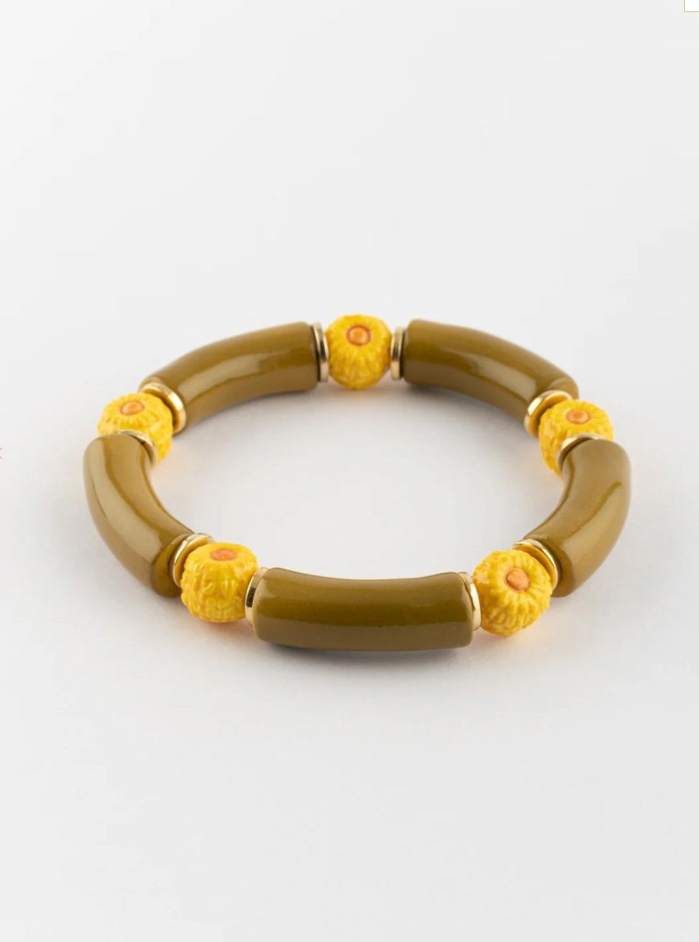 Bracelet perles pissenlit