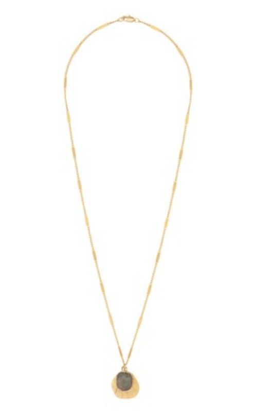 Collier avec pendentif pierre 