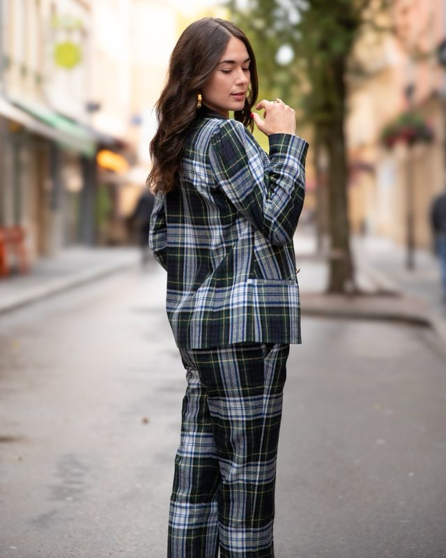 Veste motif écossais