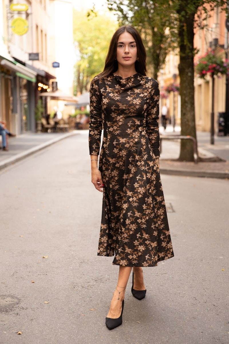 Robe longue évasée