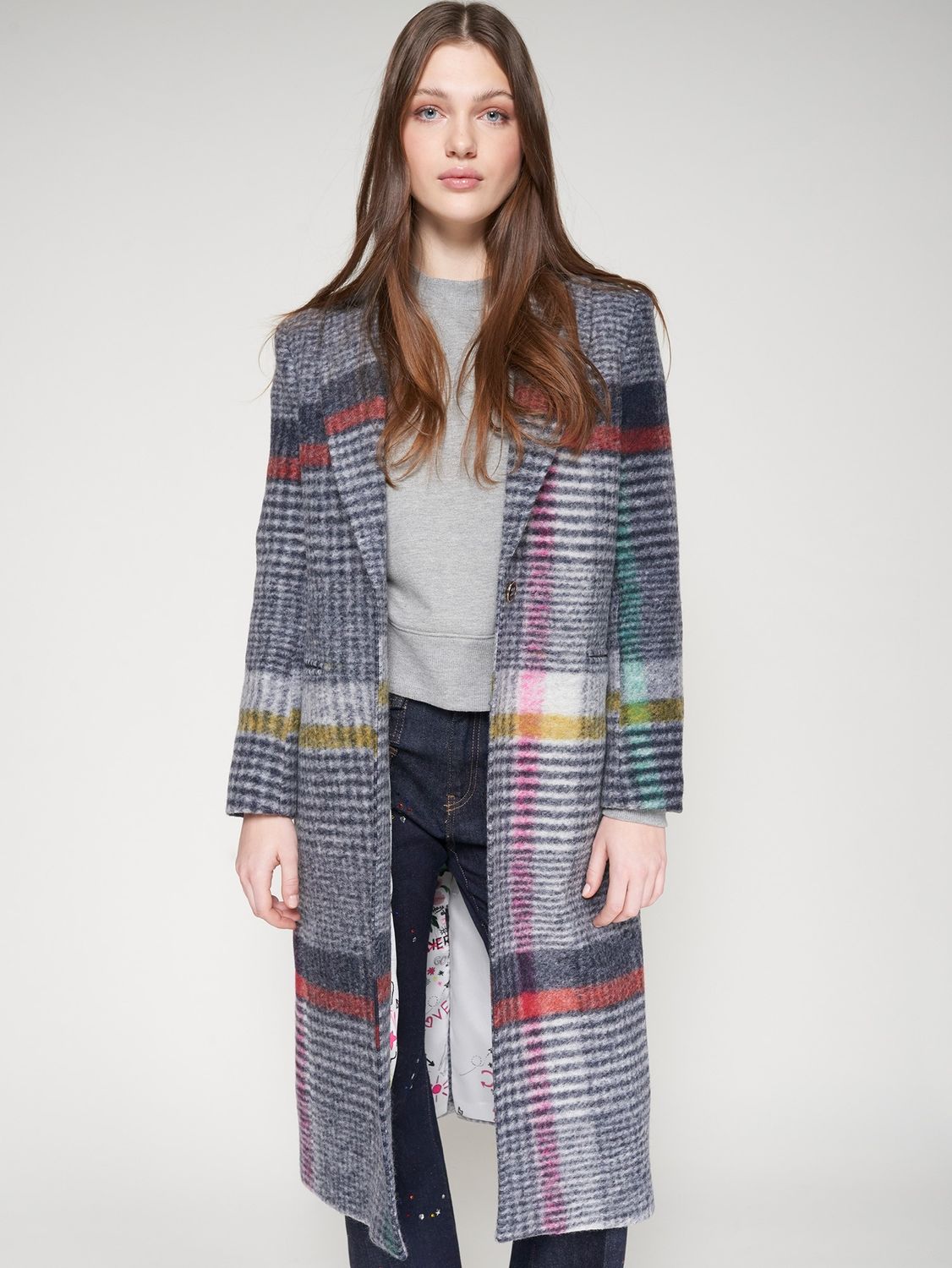 Manteau multicolore