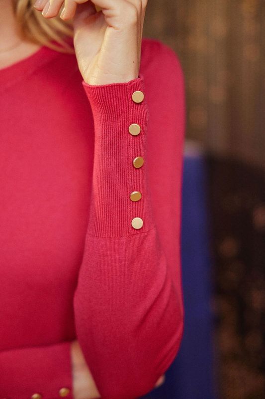 Pull maille fine, col rond NC