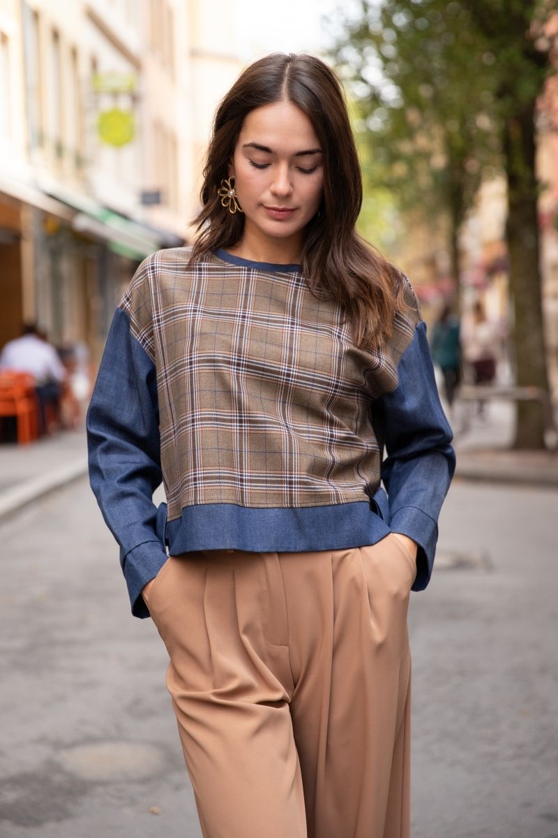 Blouse carreaux