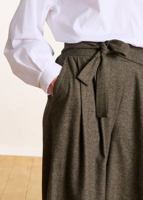 Jupe culotte façon tweed