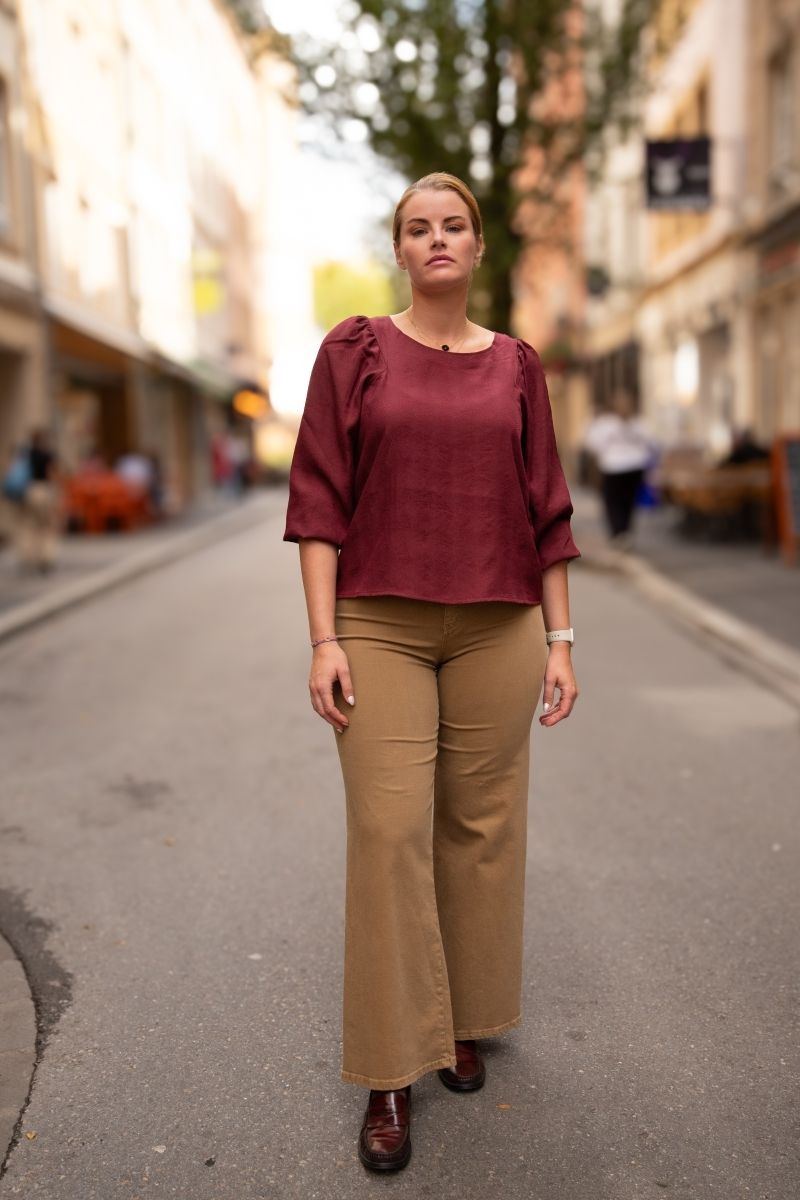 Blouse fluide manches longues