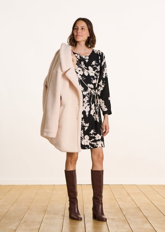 Robe courte imprimé fleuri