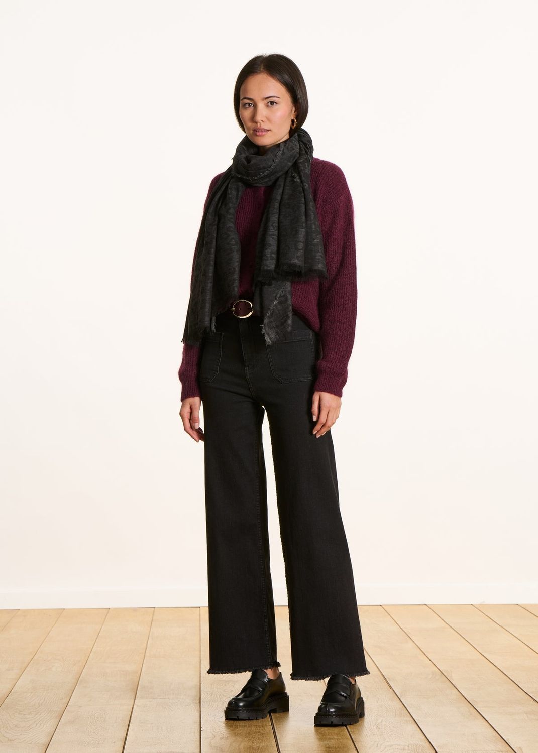 Foulard imprimé léopard