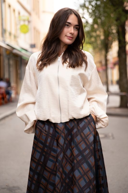 Blouson tissu irisé