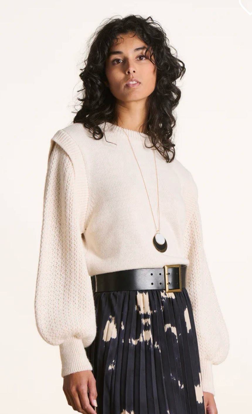 Pull manches bouffantes