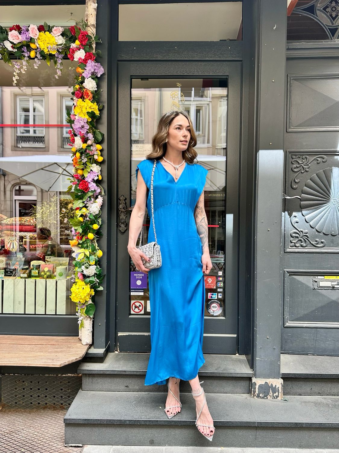 Robe en satin