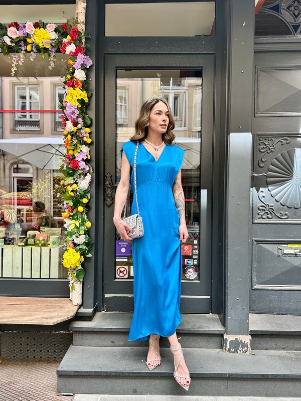 Robe en satin