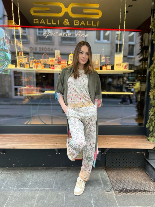 Pantalon en maille lurex