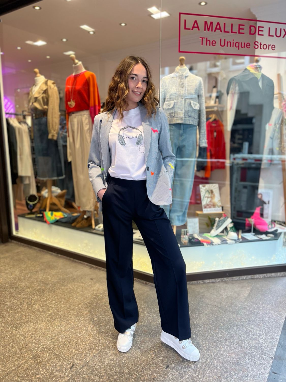 T-Shirt casque audio strass