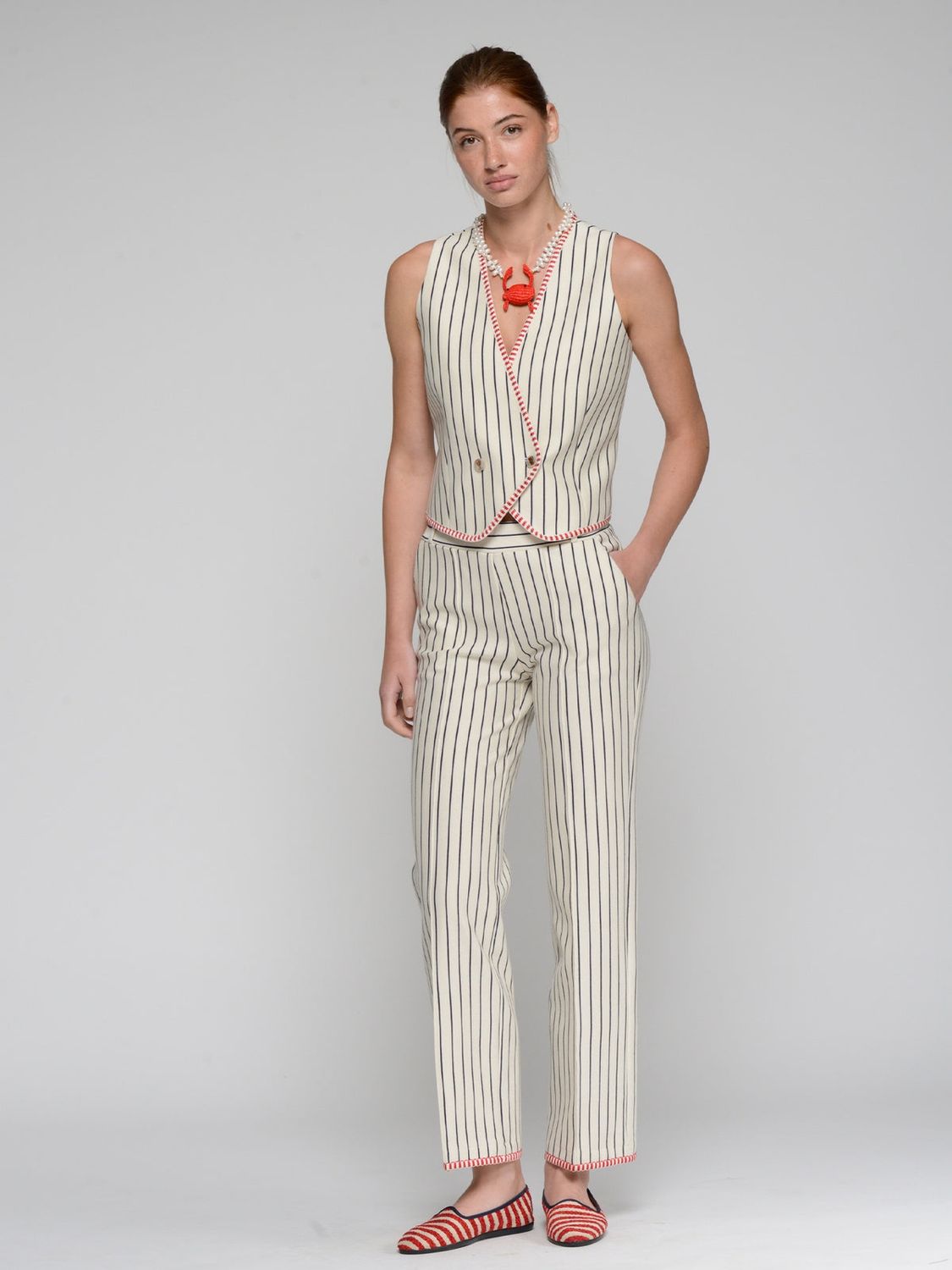 Pantalon rayé