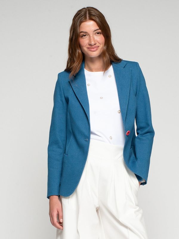 Veste denim coupe cintrée