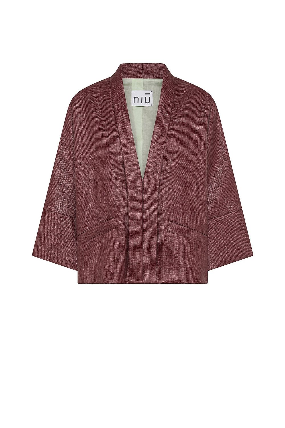 Veste texturée kimono