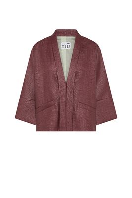 Veste texturée kimono