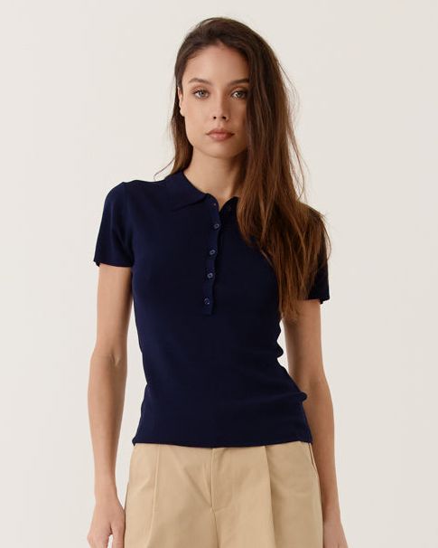 Polo en maille fine