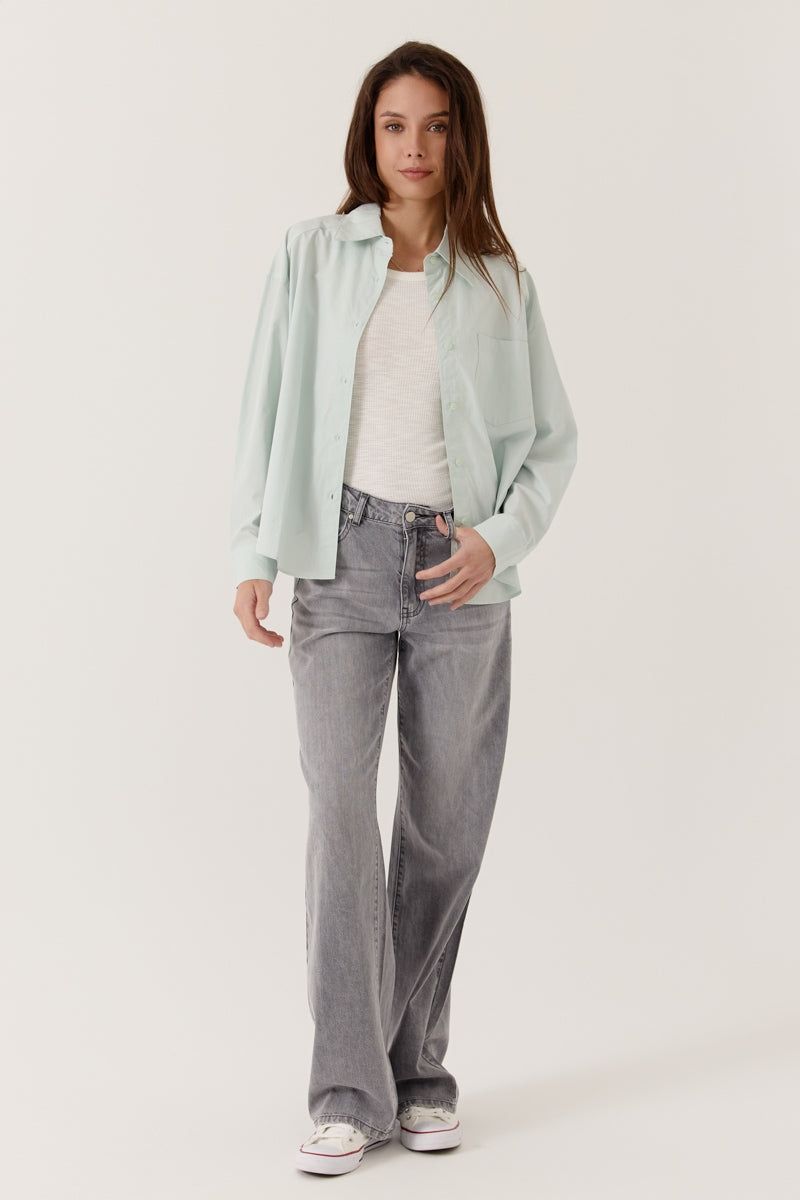 Chemise légère vert d’eau