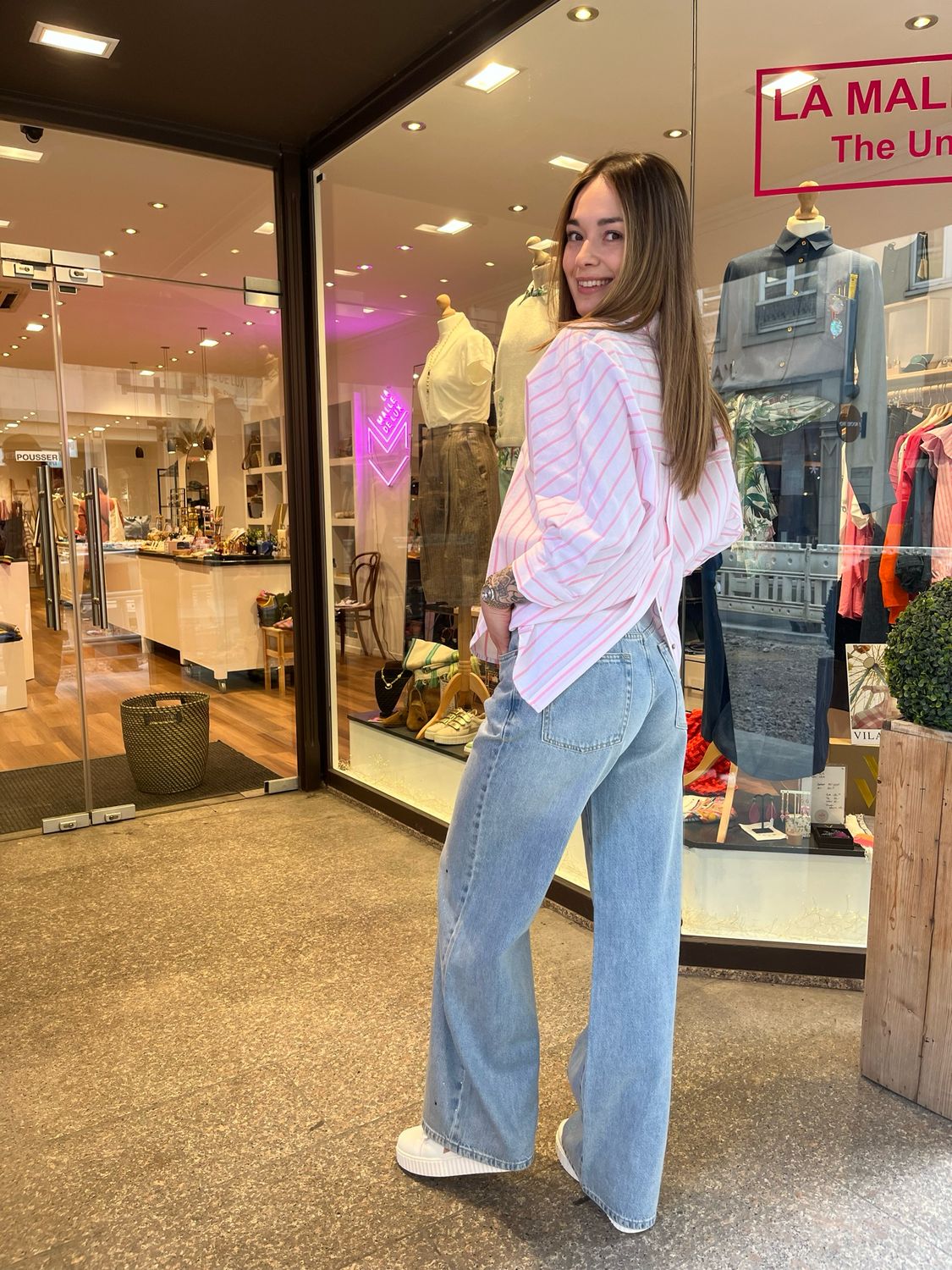 Chemise rayée oversize