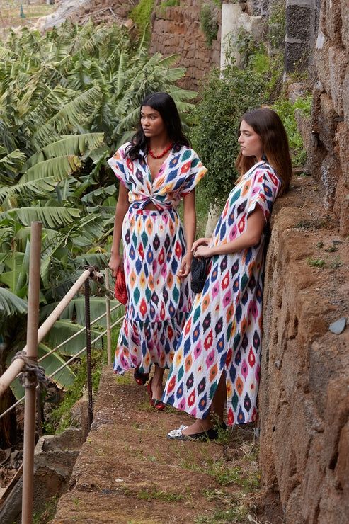 Robe multicolore