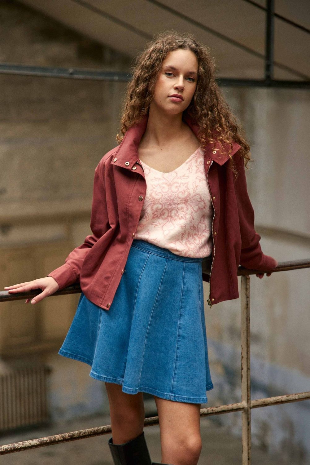 Jupe courte patineuse