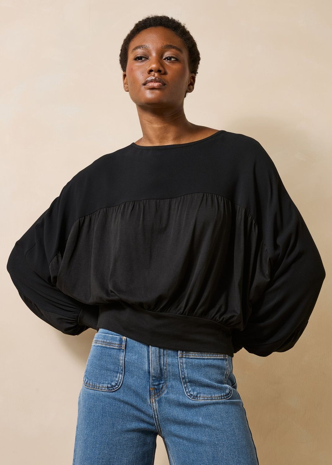 T-shirt en lyocell manches longues
