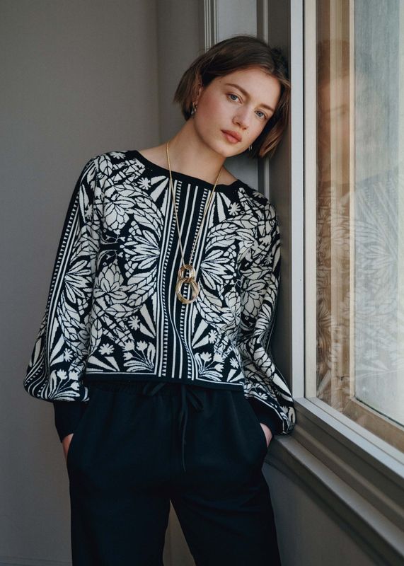 Pull en maille jacquard