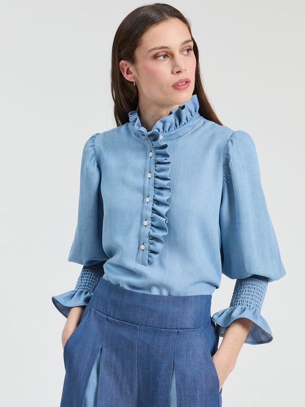 Chemise à volants