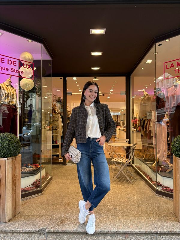 Veste tweed courte