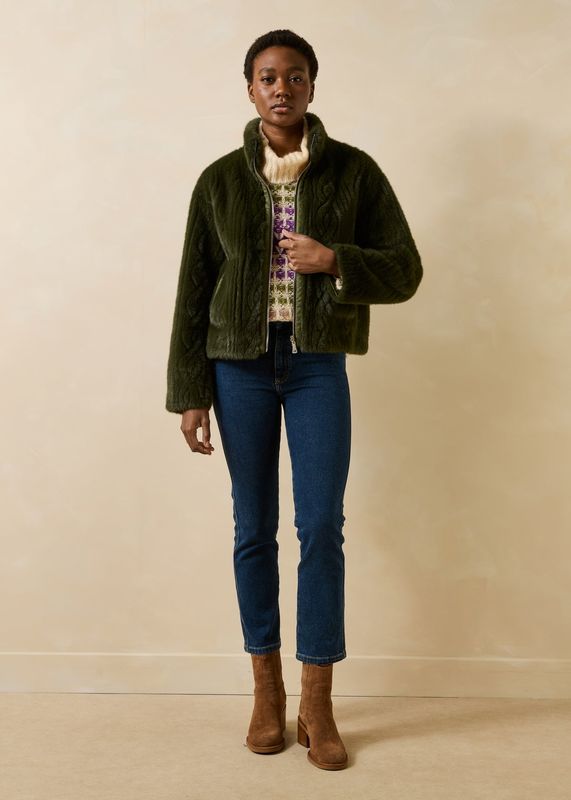 Blouson fourrure réversible