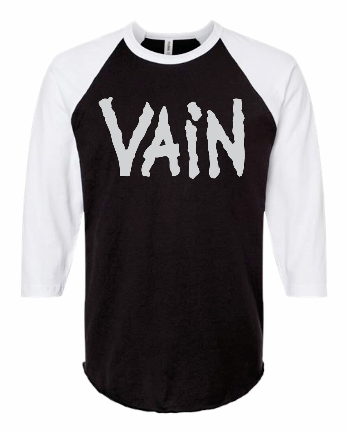 VAIN - Silver logo on black (T-Shirt)