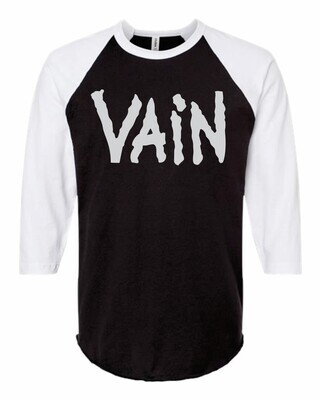 VAIN - Silver logo on black (T-Shirt)