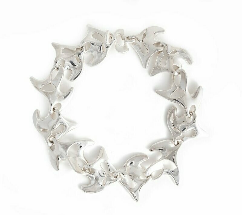 Georg Jensen Henning Koppel Amoeba Sterling Necklace