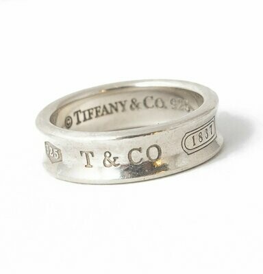 Tiffany & Co. Silver Band Ring Size 10.