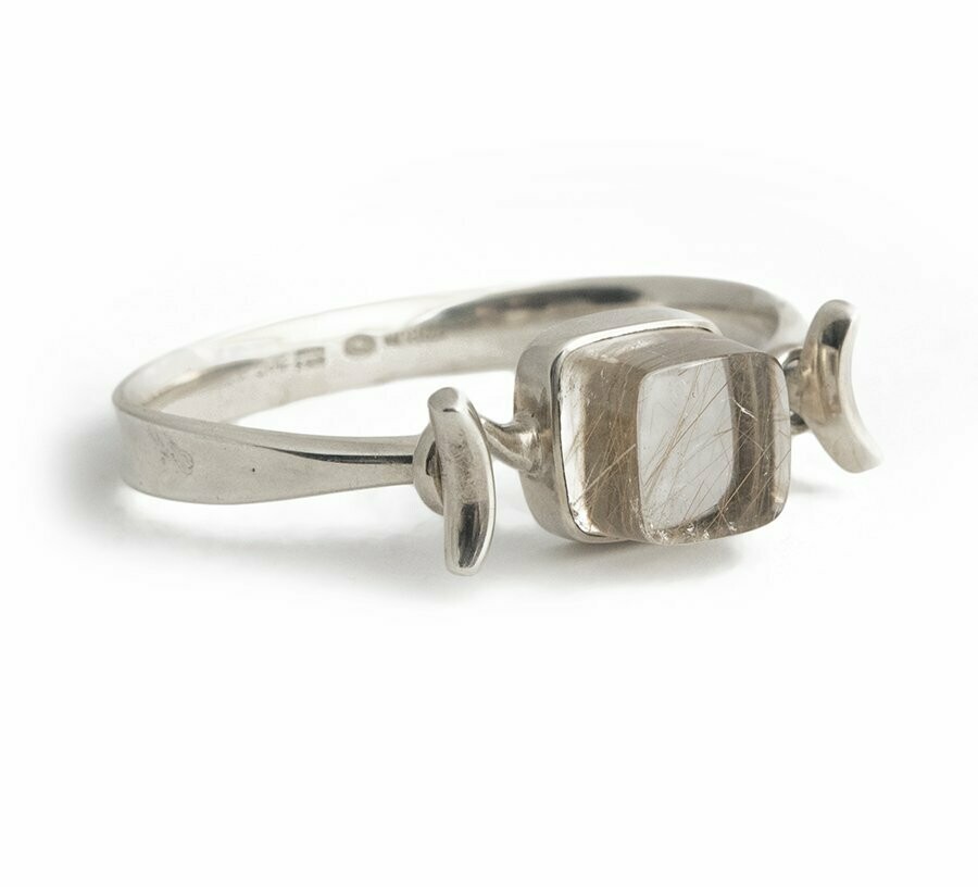 Georg Jensen Torun Bulow-Hube 207 Rutilated Quartz Bracelet.