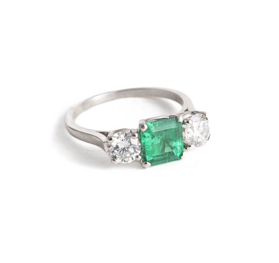 Emerald Cut Diamond Solitaire Engagement Ring | Birks 1879