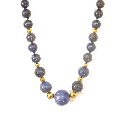 Lapis Lazuli and 18kt Gold Necklace.