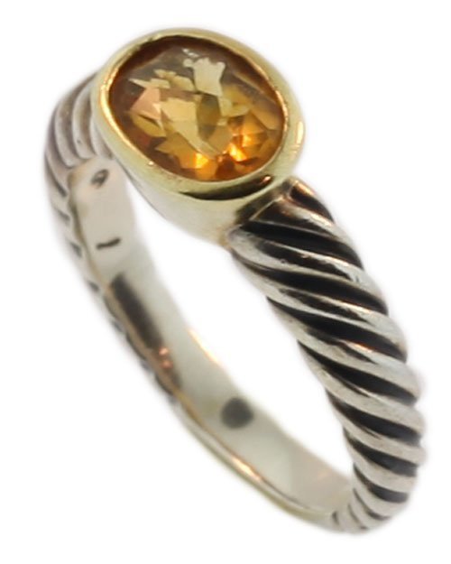 David Yurman Classic Citrine Ring