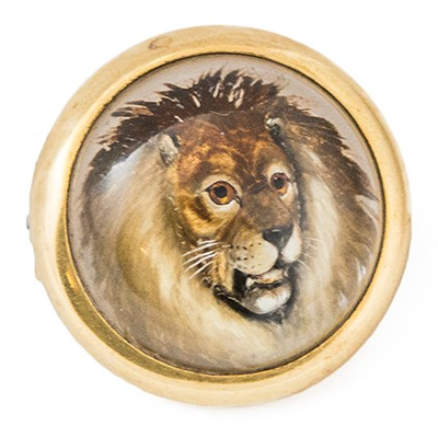 Essex Crystal Lion Brooch