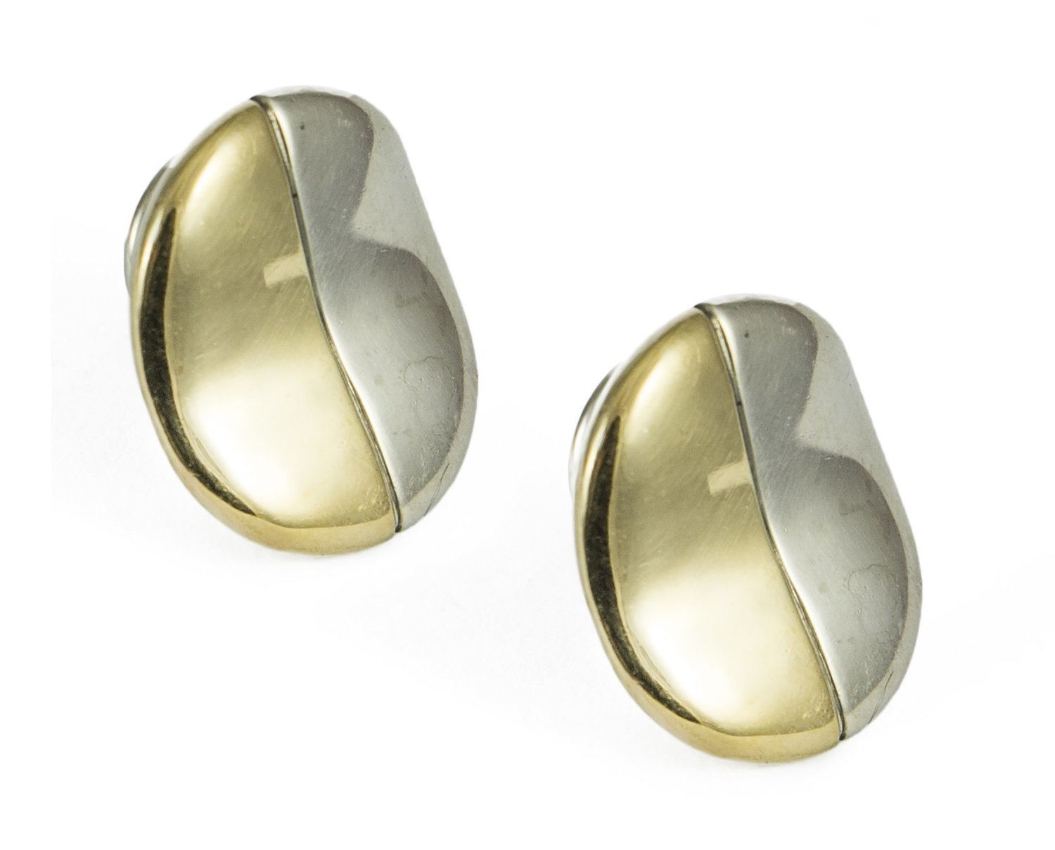 Michael Dawkins Gold and Silver Earrings