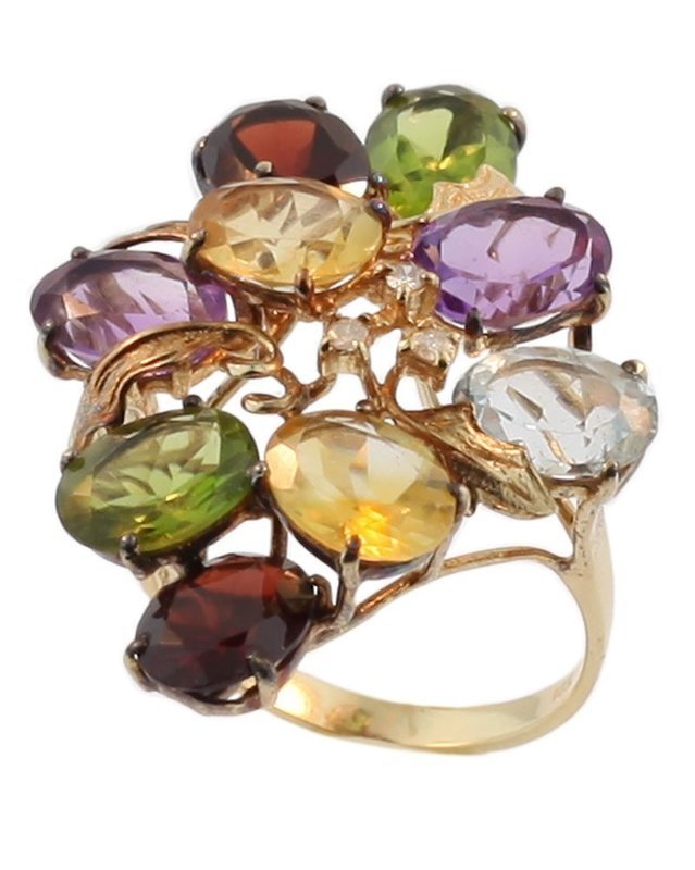 Semi Precious Decorative Gem Stone Ring Semi Precious Decorative Gem Stone Ring