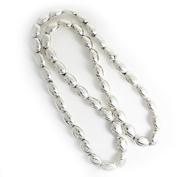 Dramatic Sterling 36 inch Long Chain.