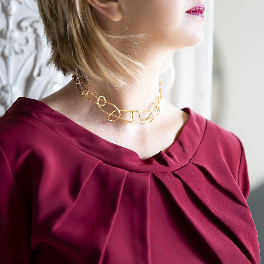 Collana Chocker Knot Light - Giulia Barela Jewelry