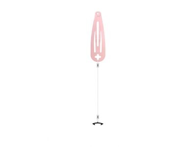 Invisible hairpin RONDO 3 (Black - Pink)