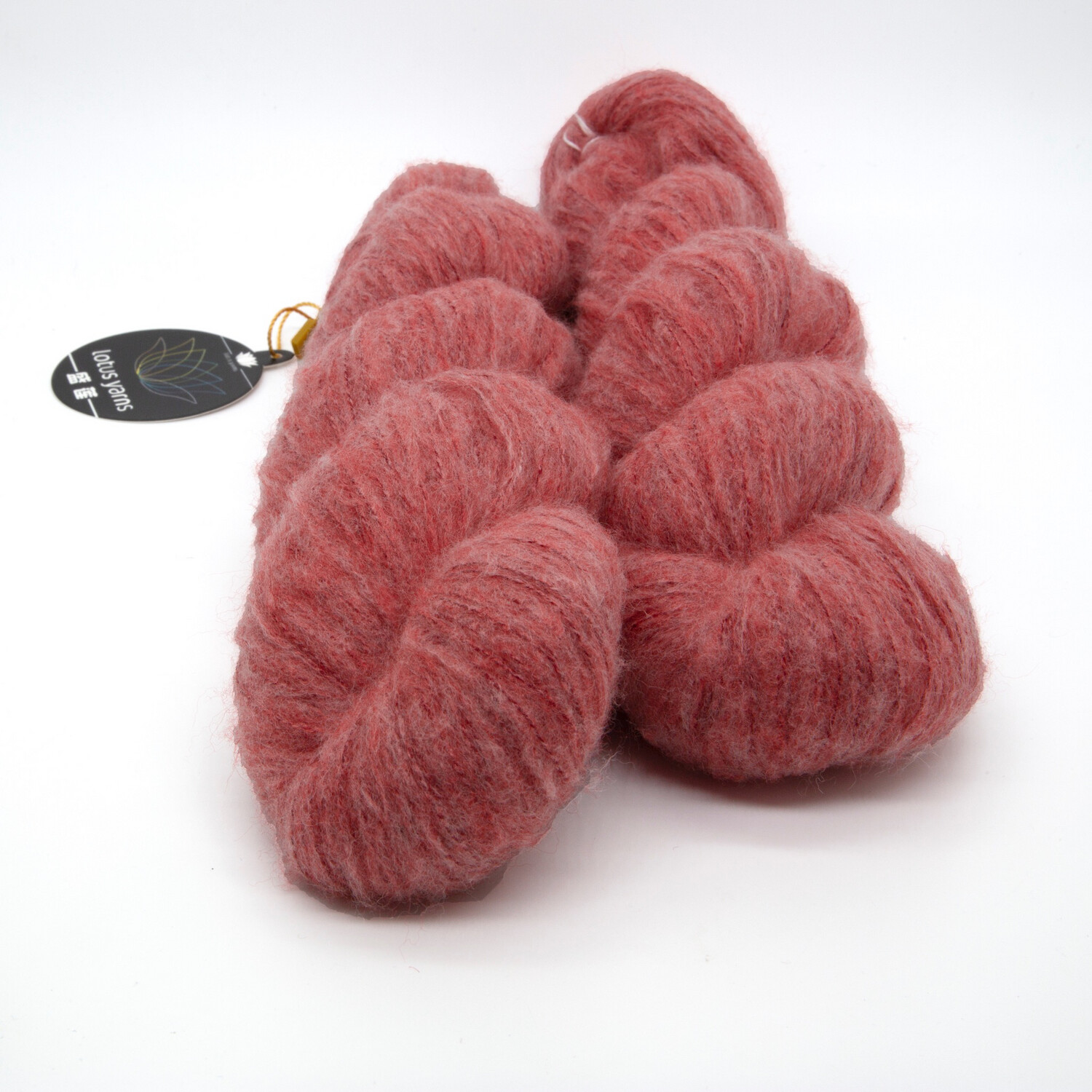 brushed cashmere yarn коралловый 12