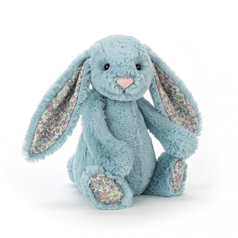Jellycat Blossom Aqua Bunny (Med)